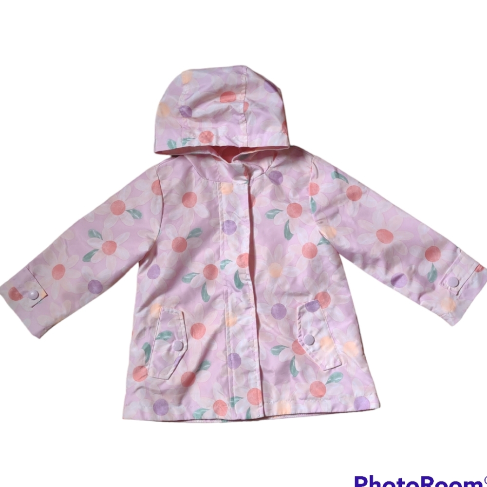 Carter's Girl's Hooded Raincoat sz 2T